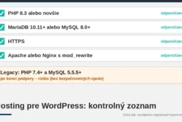 Hosting pre WordPress: čo musí spĺňať a ako si vybrať