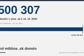 Slovenský internet má pol milióna .sk domén
